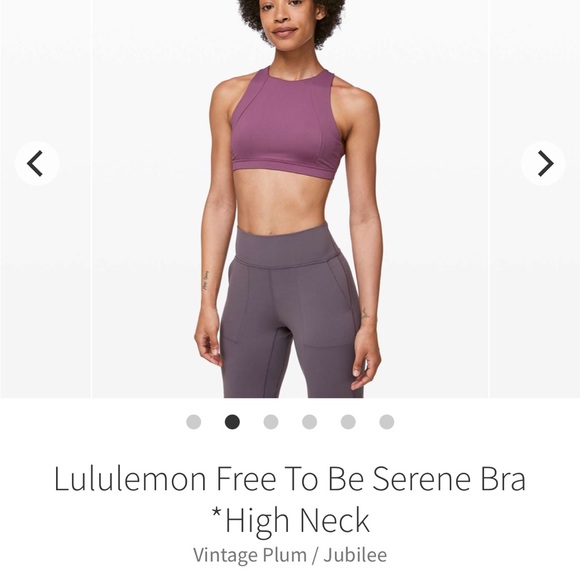 Lululemon Free To Be Serene Bra - purple size 6 - Picture 2 of 7